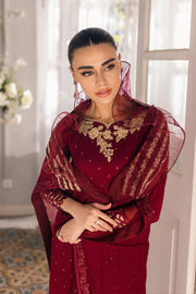 Buy Chiffon Embroidered Maroon Shade Pakistani Salwar Kameez Suit 2024