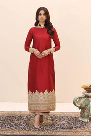 Buy Classic Rose Red Embroidered Pakistani Salwar Kameez Dupatta Suit 2023