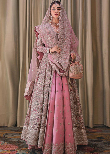 tea pink walima dress Walima Dress Bridal Dresses In Pink Colour Nikah Dress Tea Pink Bridal Dress  Pink Color Walima