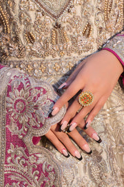 Buy Luxury Heavily Embellished Gold Pishwas Pakistani Wedding Dress 2023