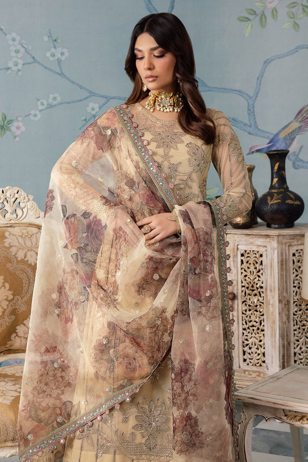 Buy Royal Embroidered Skin Gold Pakistani Salwar Kameez Dupatta Suit 2024