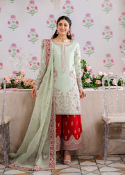 Buy Royal Ice Blue Pakistani Salwar Kameez Embroidered Red Salwar Suit