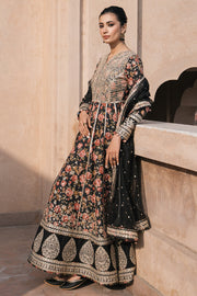 Buy Stunning Embroidered Pakistani Party Wear Dress In Blackish Shade 2024