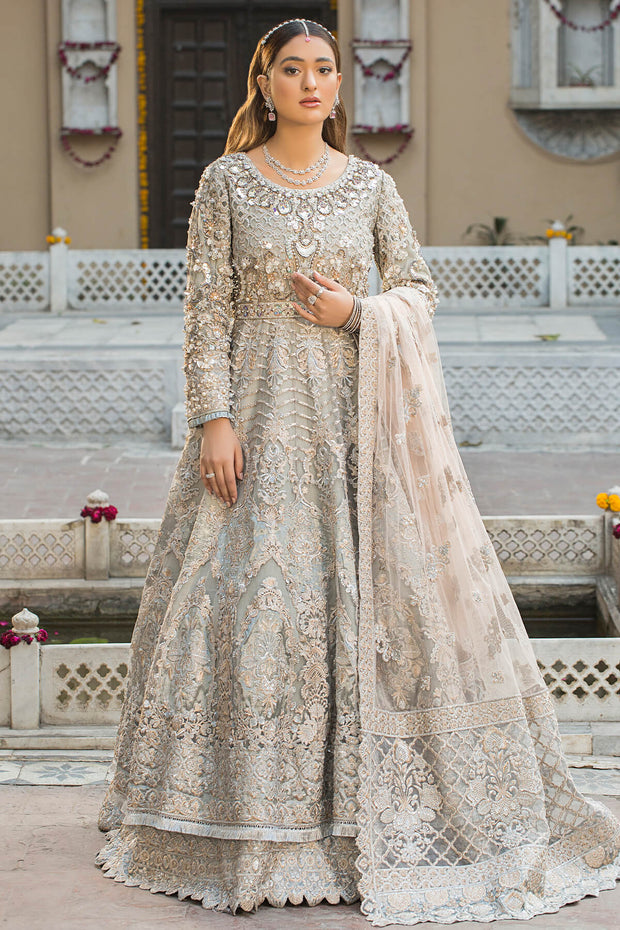 Classic Heavily Embellished Pishwas Frock Pakistani Wedding Dress