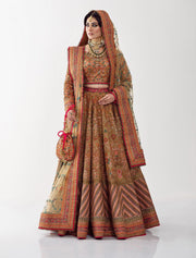 Embellished Lehenga Choli Dupatta Dress for Wedding