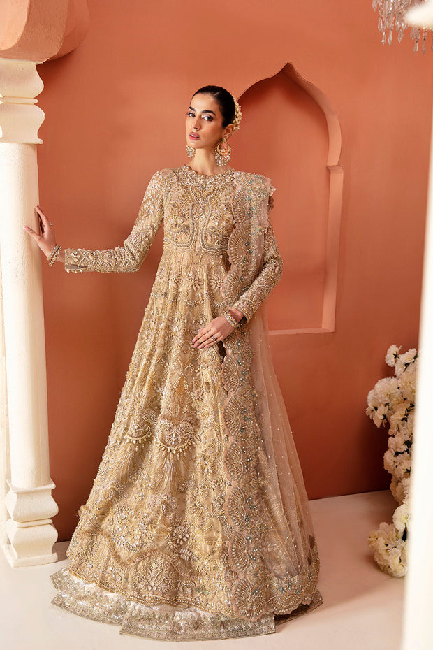 Embellished Pakistani Bridal Outfit in Royal Gown Style USA