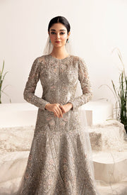 Embellished Walima Pakistani Bridal Dress in Gown Style Online