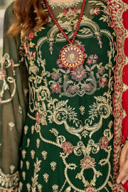 Embroidered Green Pakistani Salwar Kameez and Dupatta Online