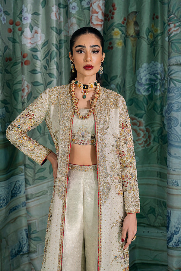 Indian Wedding Dress in Classic Jacket Trouser Dupatta Style