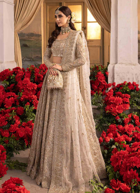 Bridal Embellished Lehenga Choli Set with Heavy Embroidery and Dupatta