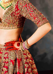 Latest Indian Bridal Dress in Red Lehenga and Choli Style