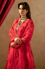 Latest Luxury Shocking Pink Embroidered Pakistani Salwar Kameez Dupatta Suit