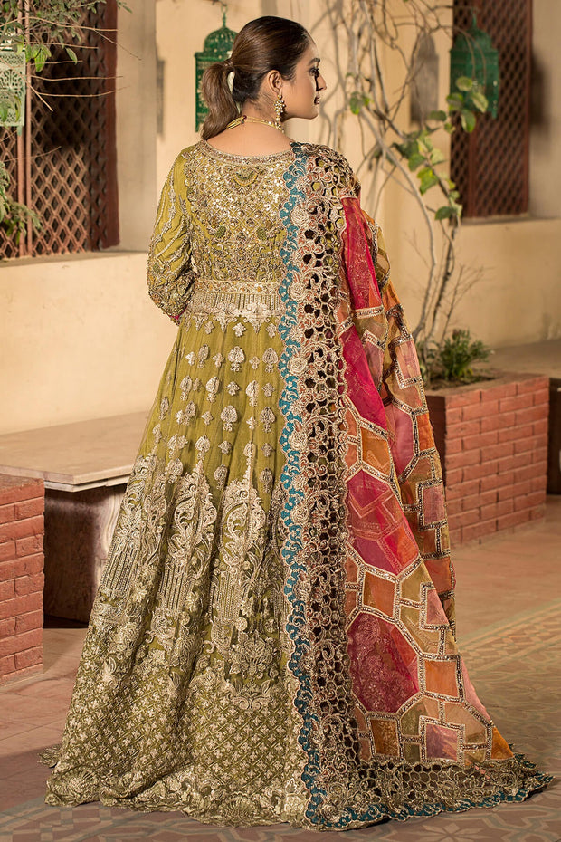 Latest Pakistani Wedding Dress in Pishwas Frock Style Online