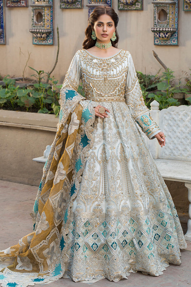 Latest Royal Pishwas Frock Embellished Pakistani Wedding Dress