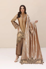 Luxury Bronze Shade Embroidered Pakistani Salwar Kameez Dupatta Suit