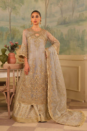 Luxury Embroidered Pakistani Wedding Dress in Kameez Gharara Style