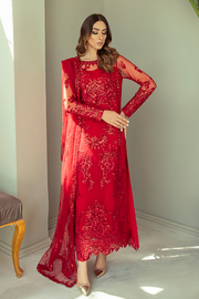 New Brittle Red Embroidered Pakistani Salwar Kameez Dupatta Salwar Suit