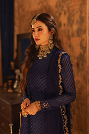 New Classic Regal Blue Pakistani Salwar Kameez with Dupatta Dress In United States 2024