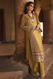 New Luxury Acid Green Embroidered Chiffon Pakistani Party Dress Salwar Suit 2024