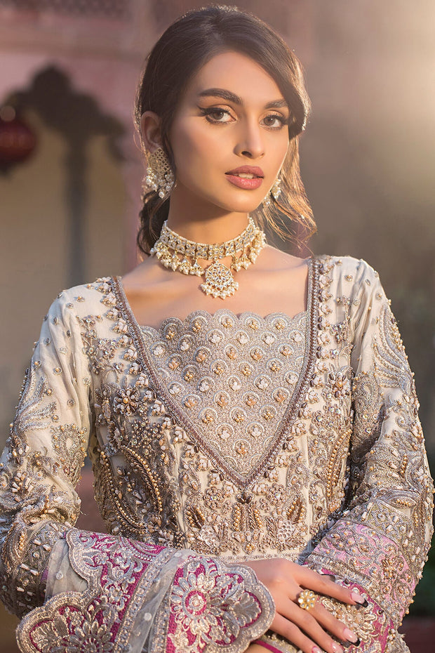 New Luxury Heavily Embellished Gold Pishwas Pakistani Wedding Dress
