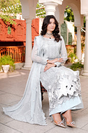 New Pearl Shade Embroidered Floral Designed Pakistani Salwar Kameez Suit 2023