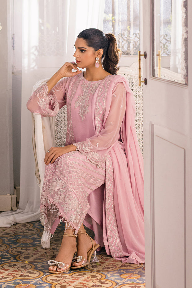 New Traditional Tea Pink Pakistani Salwar Kameez Dupatta Salwar Suit 2024