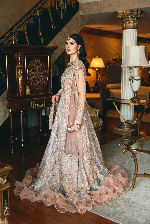 Pakistani Bridal Dress in Embellished Walima Gown Style Online