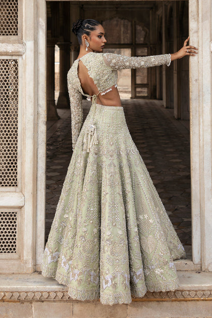 Orange Jimmy Choo Material Wedding Festive Lehenga Choli