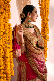 Premium Pink Pakistani Wedding Dress in Sharara Kameez Style