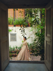 Premium Wedding Lehenga Front Open Gown Pakistani Bridal Dress