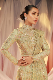 Royal Pakistani Bridal Dress in Lehenga Choli Dupatta Style