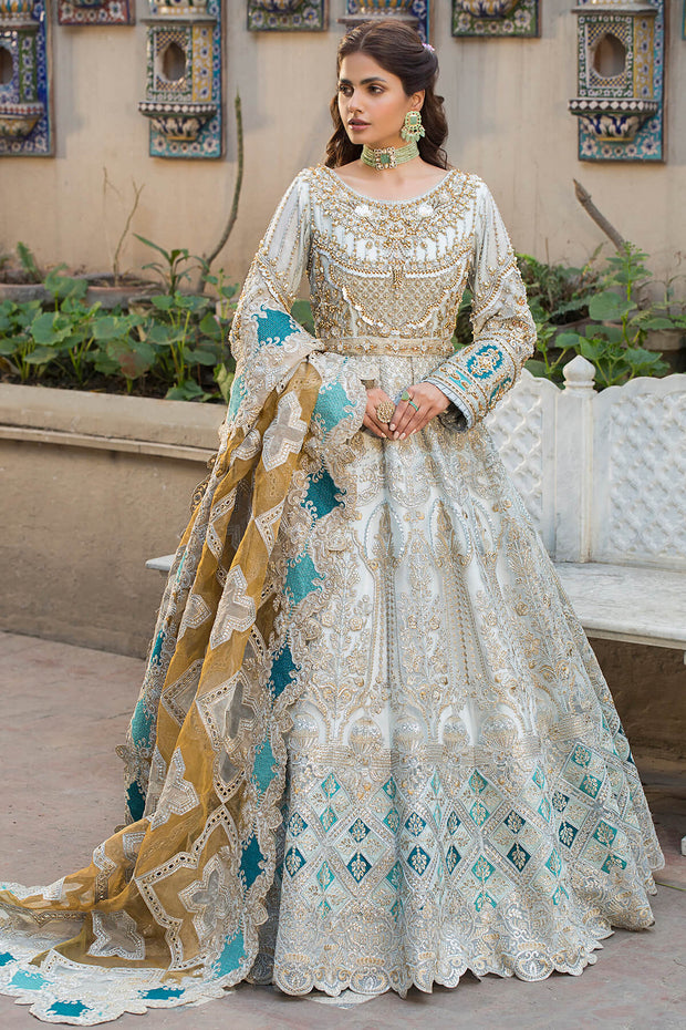 Royal Pishwas Frock Embellished Pakistani Wedding Dress