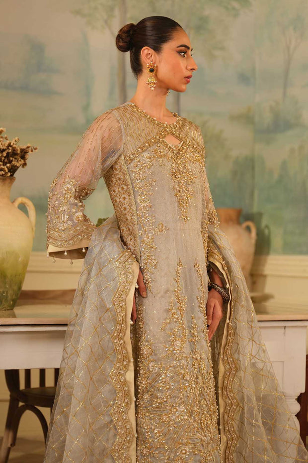 Shop Luxury Embroidered Pakistani Wedding Dress in Kameez Gharara Style