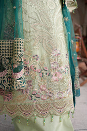 Shop Mint Green Embroidered Pakistani Salwar Kameez with Sea Green Dupatta