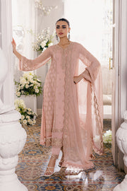 Try Elegant Beige Shade Chiffon Embroidered Pakistani Salwar Kameez Suit