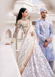 Try Royal Ivory Heavily Embellished Pakistani Wedding Dress Lehenga Choli
