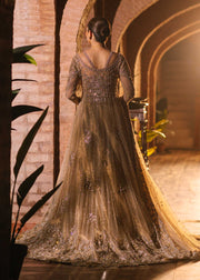 Wedding Pishwas Lehenga Golden Pakistani Bridal Dress Online