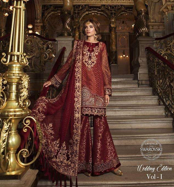 Buy Maria B New Collection Wedding Party Wear Sale Online