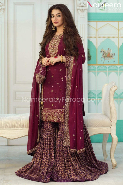 Banarsi sales sharara designs