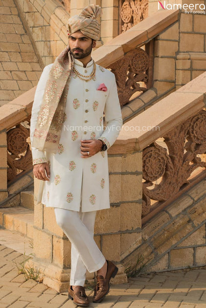 Boys Kurta Pajama Dress in Mens Sherwani Style GN57