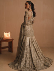 Designer Kundan Net Lehenga Shirt for Indian Bridal Wear 2022