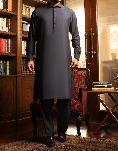 Eid Shalwar Kameez 2020 in Black Color – Nameera by Farooq