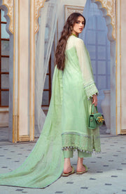 Elegant Cotton Net Kameez Trouser Pakistani Embroidered Dress