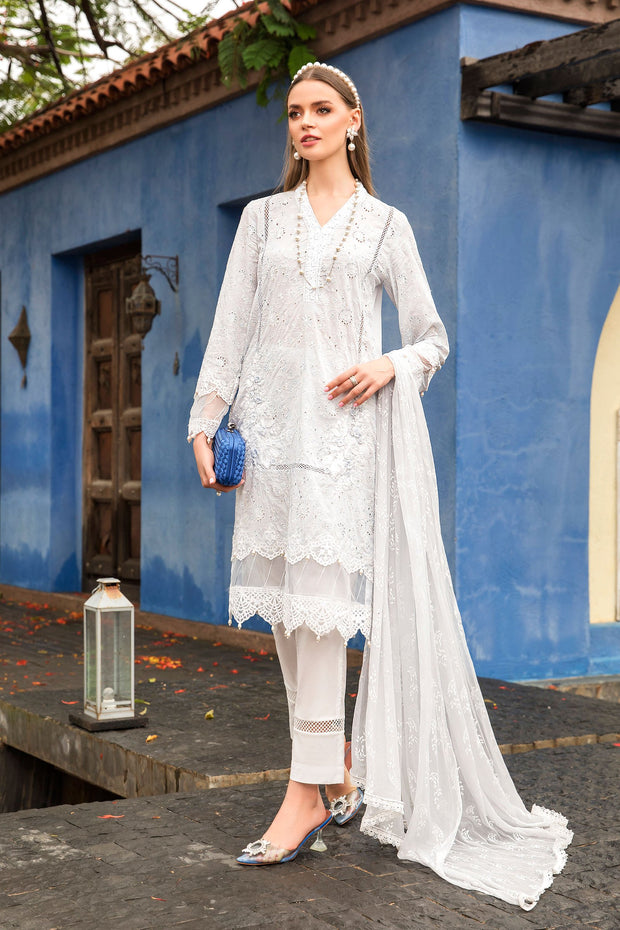 Elegant Pakistani Dress in Lawn Salwar Kameez Style