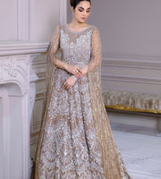 Embellished Pakistani Bridal Maxi Dress for Wedding