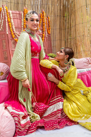 Embellished Raw Silk Pink Frock Pakistani Party Dresses 2022