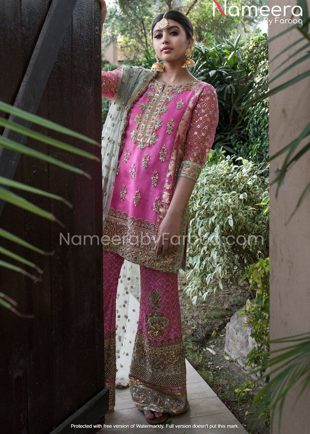 Embroidered Kameez Trouser for Wedding Party Wear