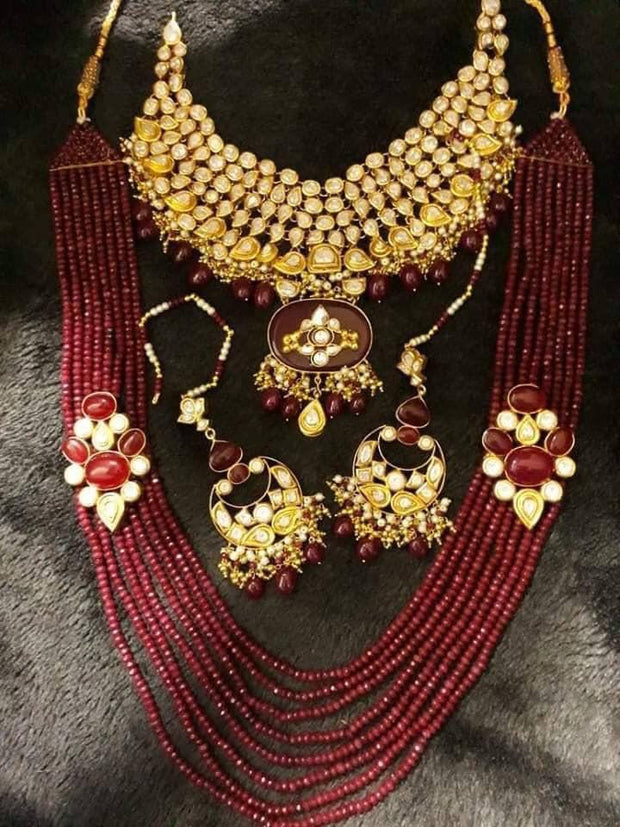 Gold Plated Necklace with Rani Haar
