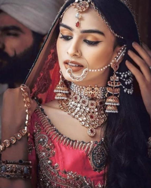 Heavy Choker Necklace for Bride Latest Designs – Nameera by Farooq