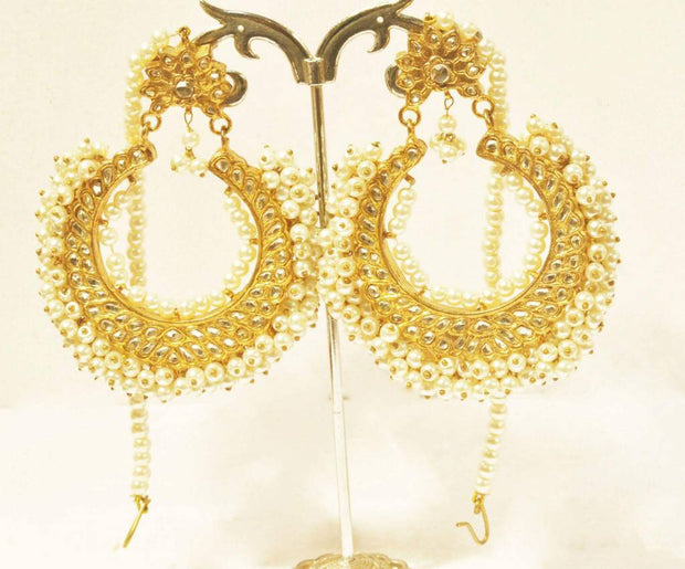 Kundan earrings in Bali style Model#Kundan 28